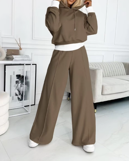 Sudadera Capucha y Pantalón Ancha Mujer