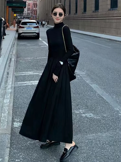 Vestido Chic Manga Larga Femenino