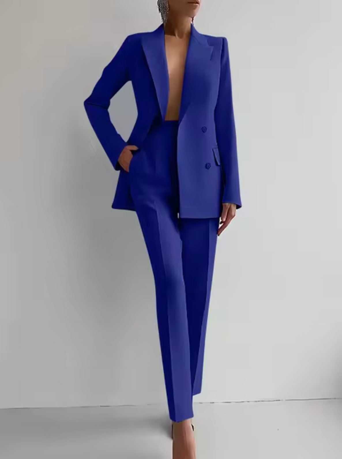Traje Mujer Elegante Chaqueta Pantalón