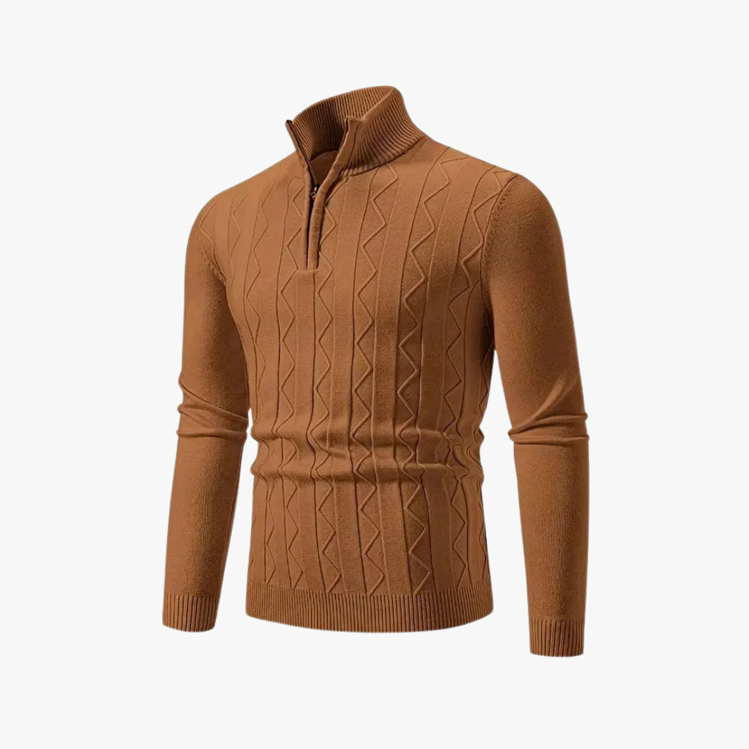 Sudadera Punto Cremallera Elegante Hombre