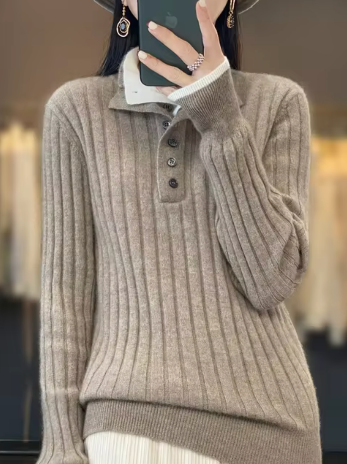 Jersey de lana suave y cálido