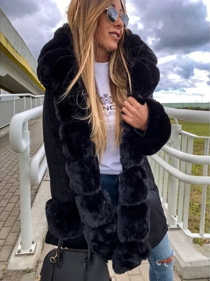 Chaquetón Invierno Mujer Piel Sintética Cálido - Vestiria