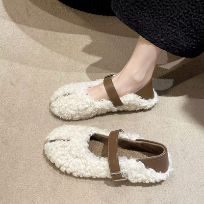 Zapatos Planos de Pelo Sintético - Vestiria