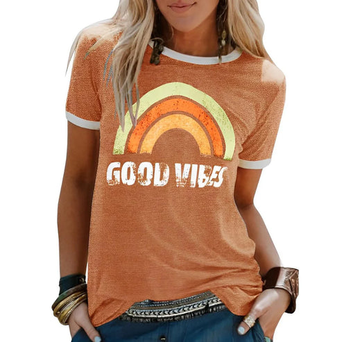 Camiseta Estilo Relajado Positivo