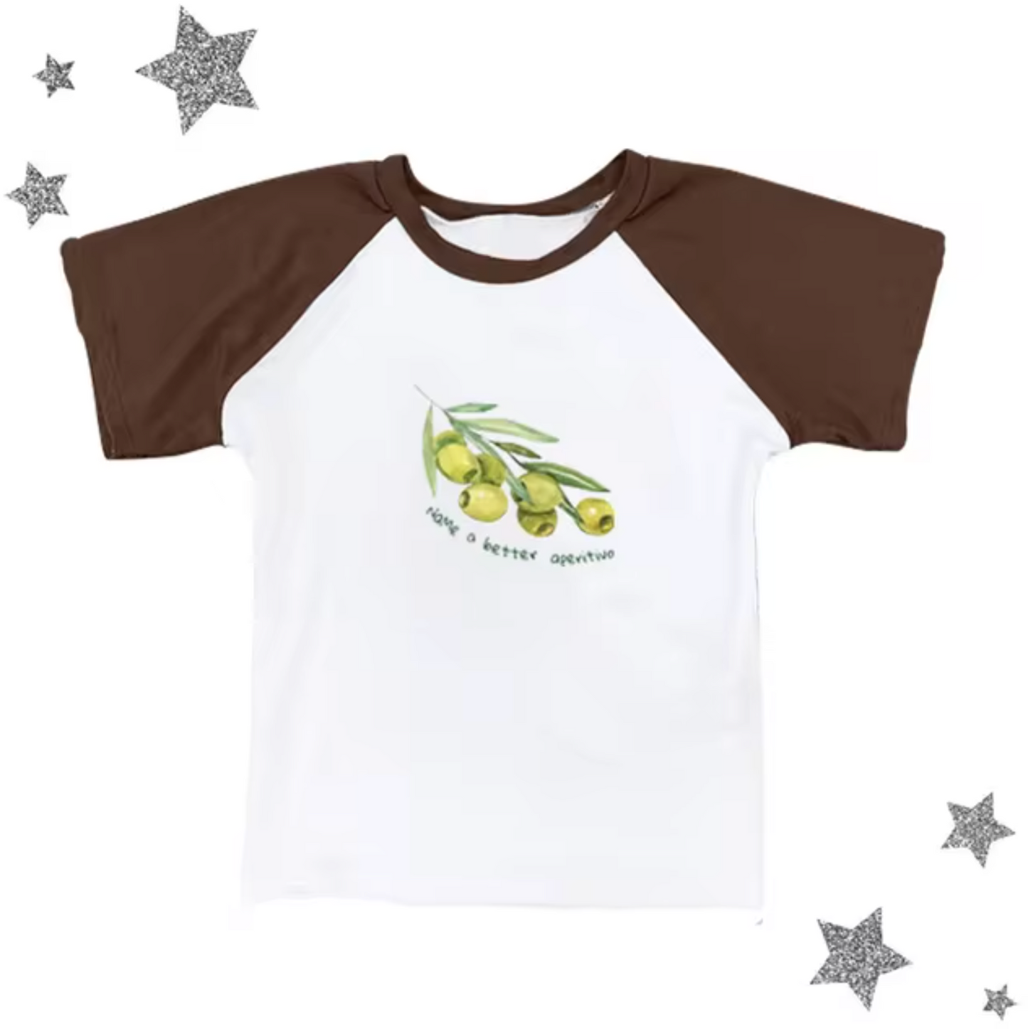 Top Camiseta Oliva Estilo Militar