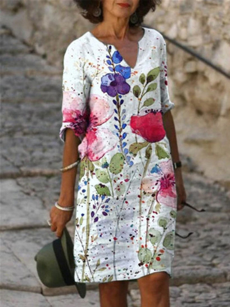 Vestido Floral Estilo Primavera