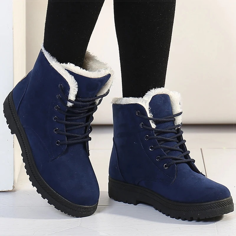 Botas Invierno Mujer Suela Gruesa Forro Peludo