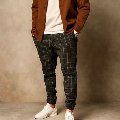 Pantalones Cuadriculados Hombre Cómodos - Vestiria
