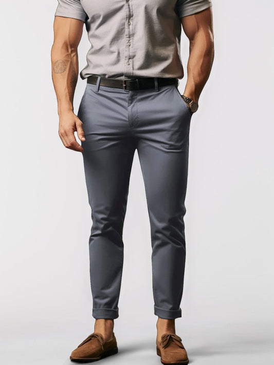 Pantalones chinos elásticos y cómodos de hombre - Vestiria
