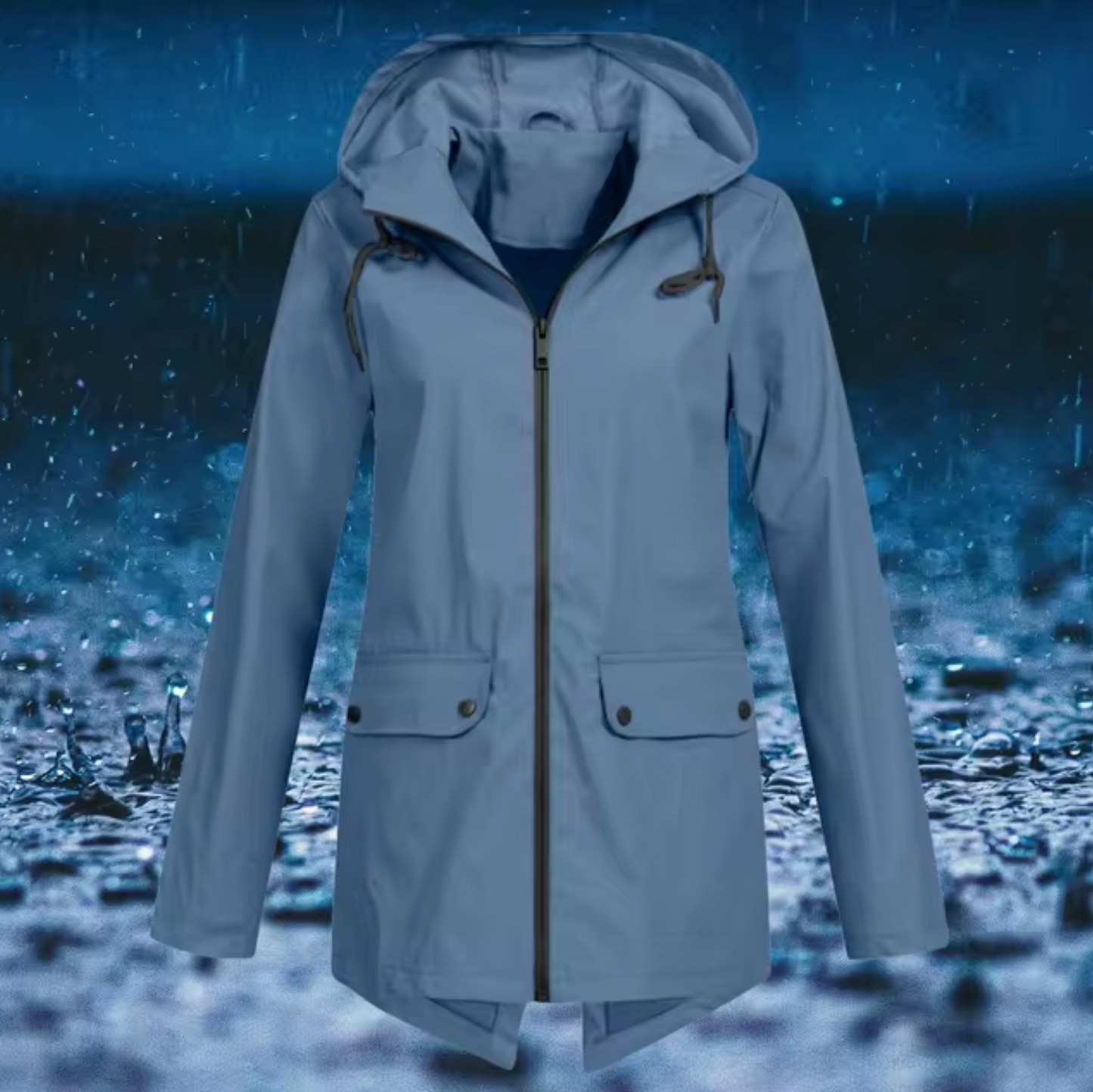 Chubasquero Impermeable con Capucha Ligero