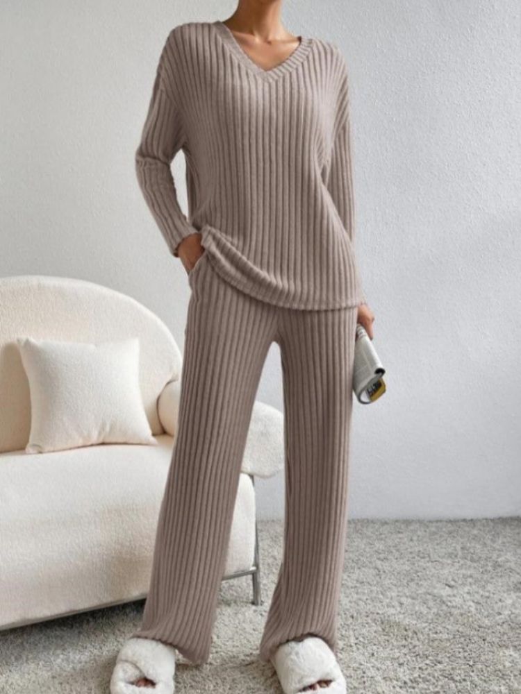 Juego Deportivo Mujer Suéter y Pantalón Cálido
