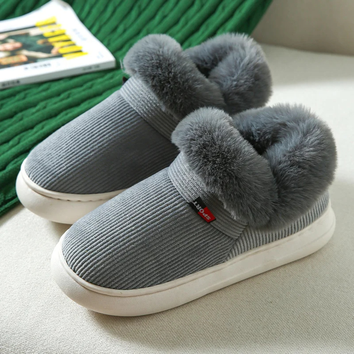 Pantuflas Mujer Suaves Algodón Cálido