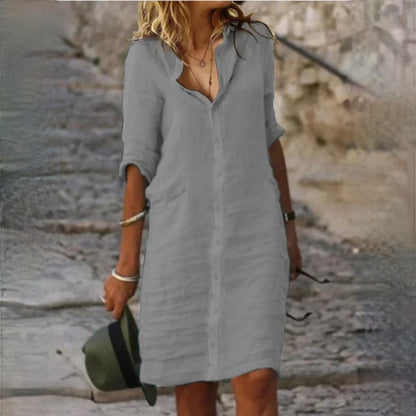 Vestido Femenino Con Estilo Relajado