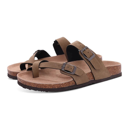 Sandalias Verano Doble Hebilla Mujer