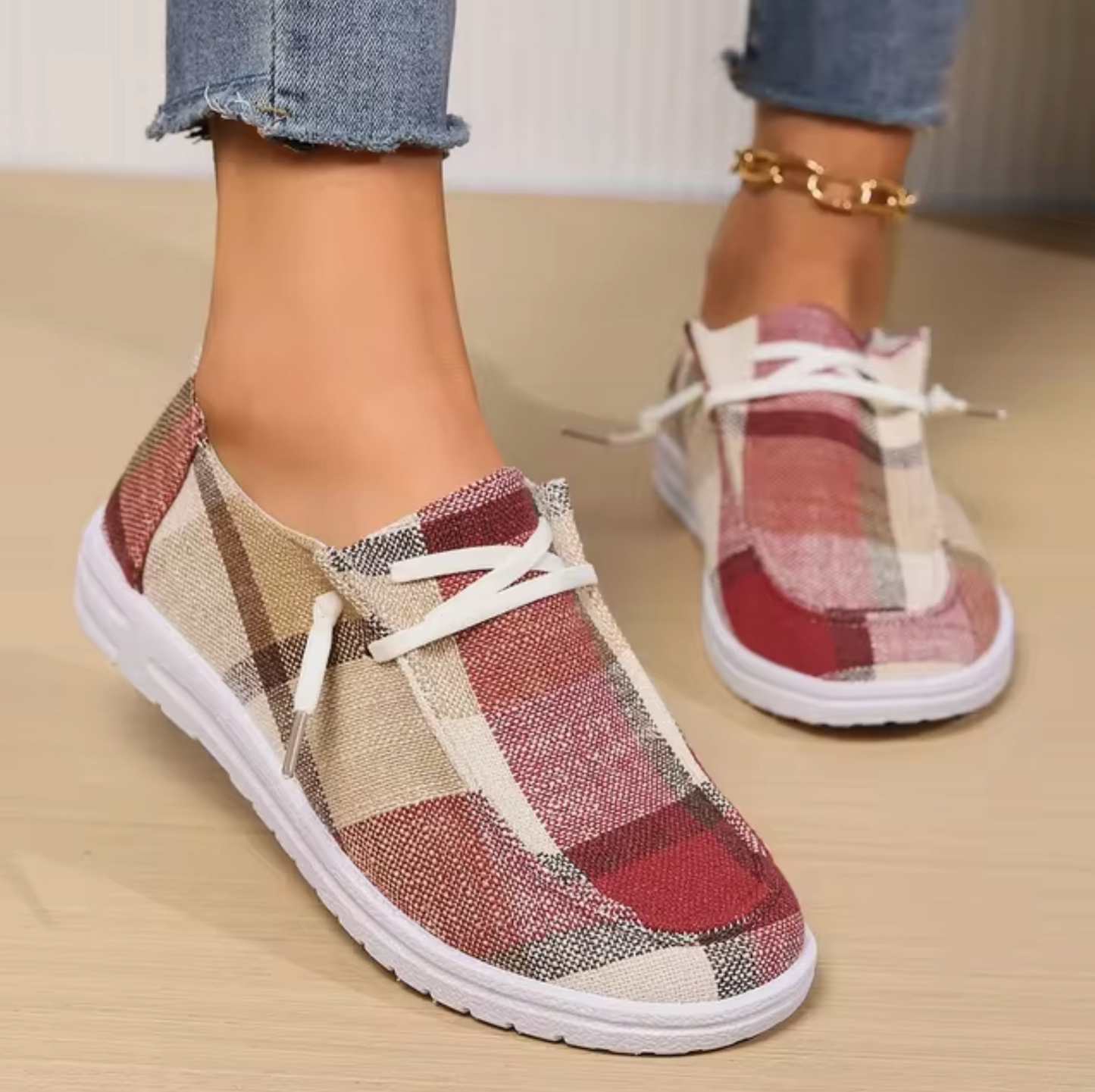 Zapatillas cómodas sin cordones suela baja