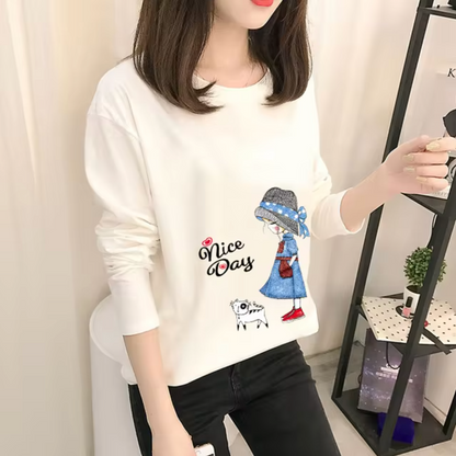 Camisa Mujer Algodón Blanco Elegante
