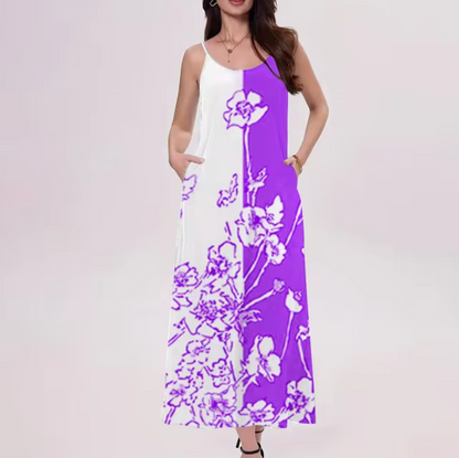 Vestido Floral Sin Mangas Verano