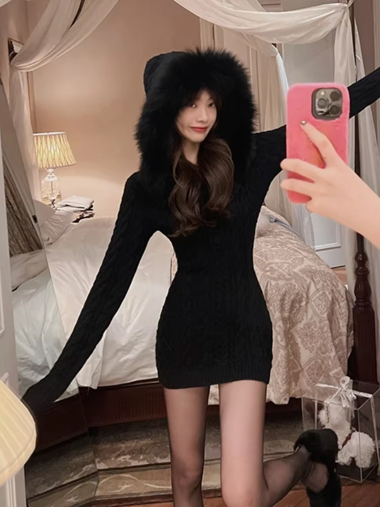Sudadera con Capucha Mujer Acogedora