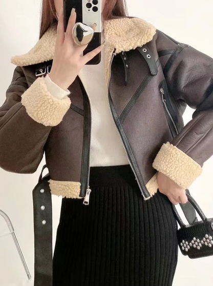 Chaquetón Cuero Invierno Abribuenos - Vestiria