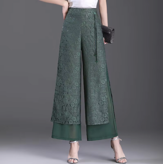 Pantalones Mujer Amplios Elegantes - Vestiria