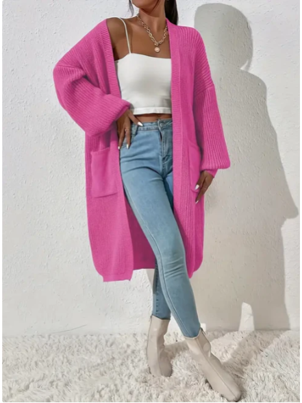 Chaqueta de punto informal mujer