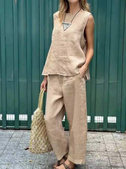 Pantalón y Top de Algodón Cómodes