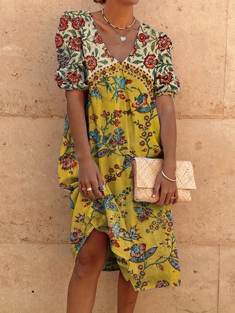 Vestido Mujer Falda Larga Estampado Floral - Vestiria