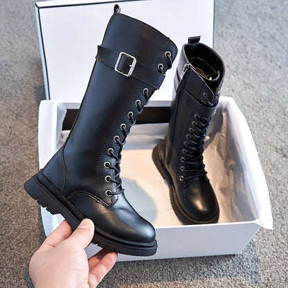 Botas Niñas Altas Encaje Elegantes