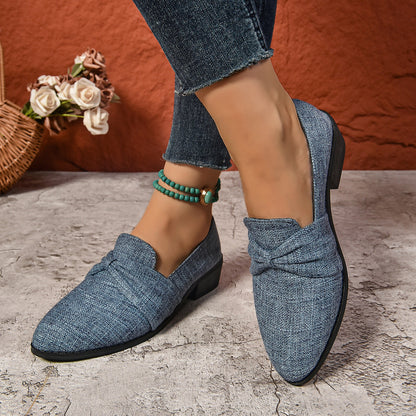 Mocasines Mujer Elegantes con Lazo