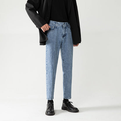 Pantalones vaqueros ajustados cintura alta para hombre