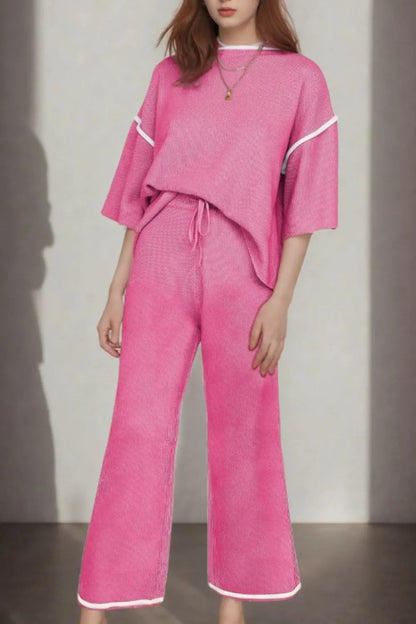 Conjunto Relajado Camiseta y Pantalón Amplio - Vestiria