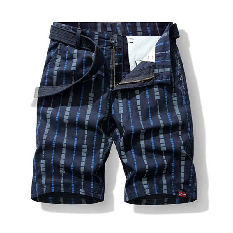 Pantalones Cortos Hombre Estilo Urbano Impressión Moderna