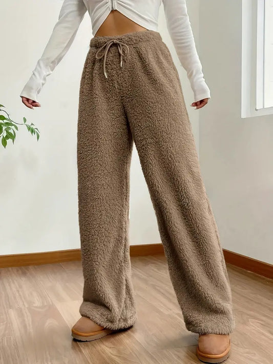 Pantalón Punto Ancho Mujer Cómodo - Vestiria