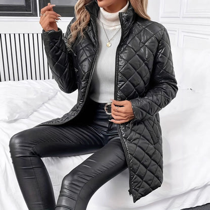 Chaquetón Mujer Piel Sintética Acolchado
