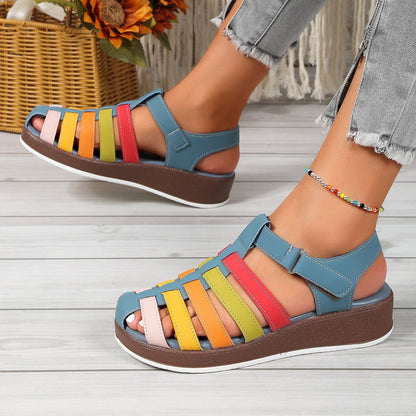 Sandalias Mujer Coloridas y Cómodas con Tiras