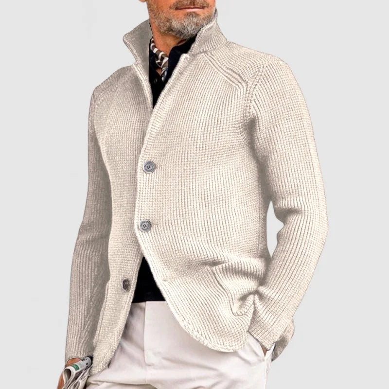 Chaqueta de punto clásica para hombre