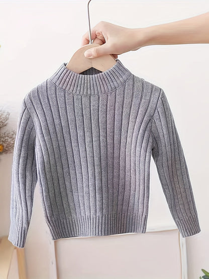 Sudadera Niña Cuello Alto Con Estilo