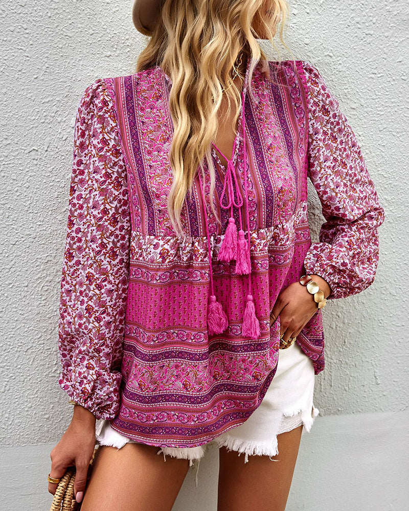 JASTIE - Diseño Relajado con Estampado Colorido - Vestiria
