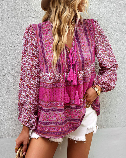 JASTIE - Diseño Relajado con Estampado Colorido - Vestiria