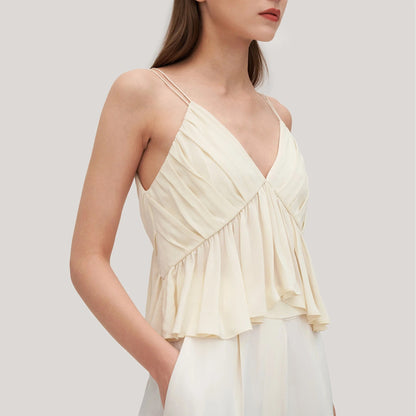 Camiseta Mujer Escote V Elegante