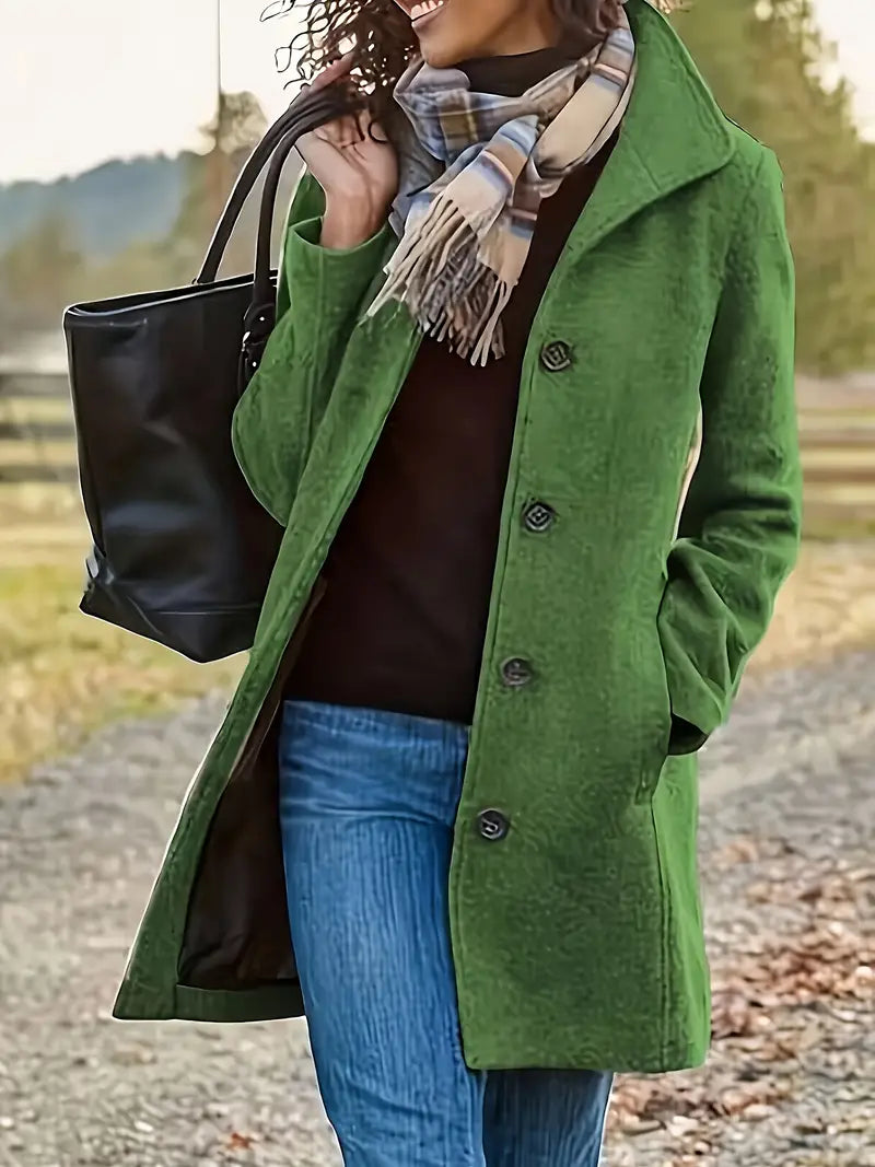 Abrigo Largo Mujer Estilo Clásico Elegante - Vestiria