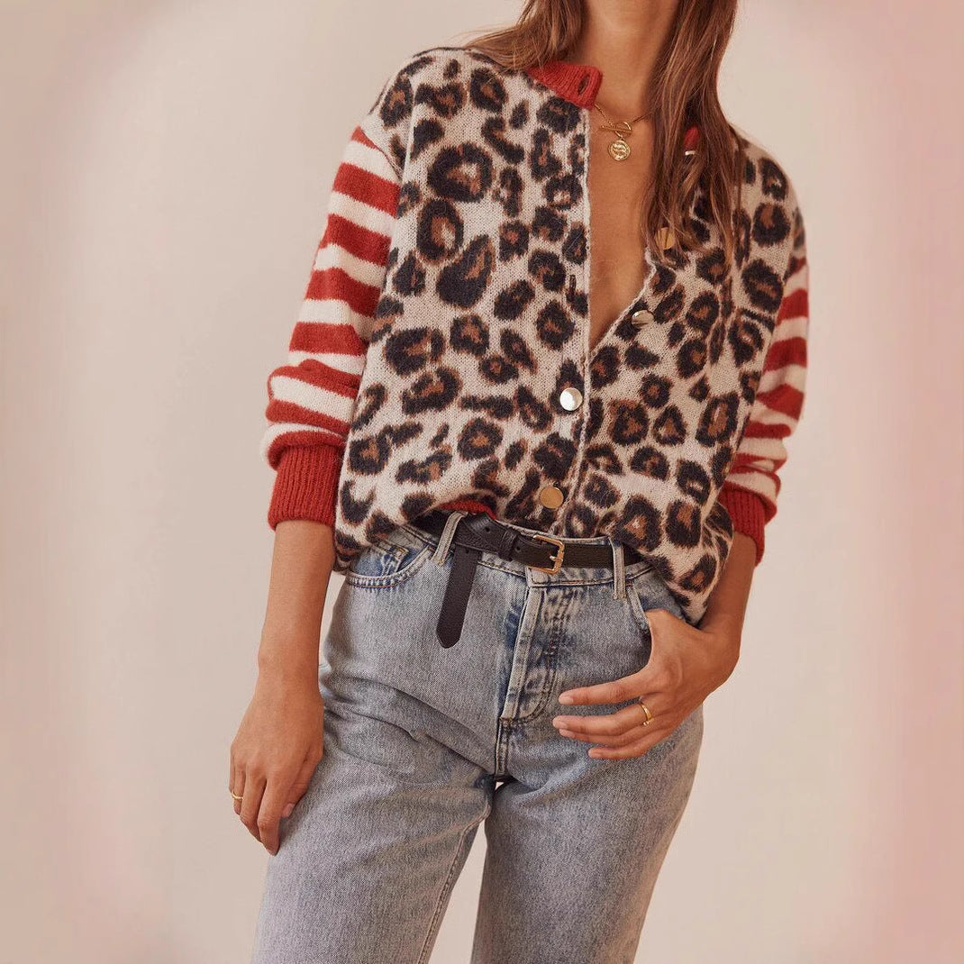 Cárdigan Mujer Estampado Floral Elegante