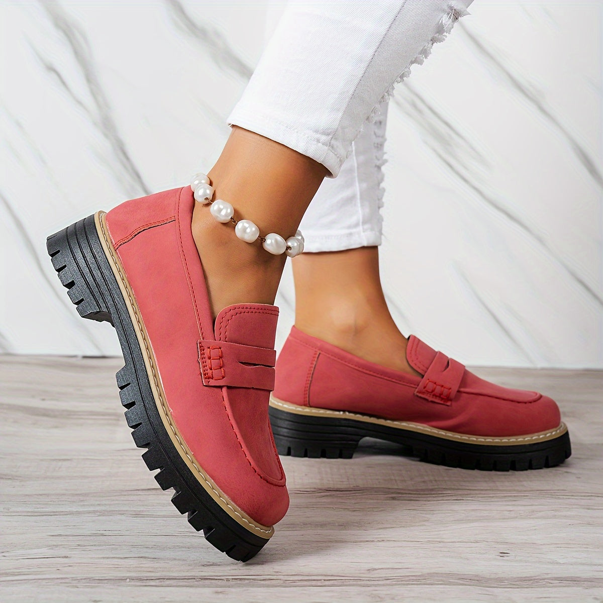 Mocasines Mujer Clásicos Confortables Estilo Vintage