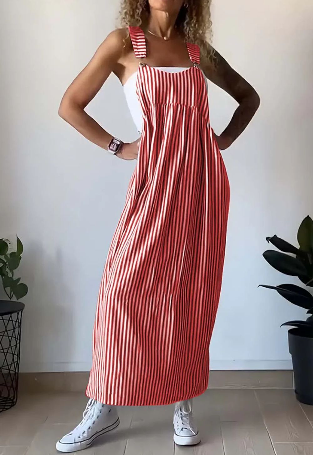 Vestido Estampado Rayas Informal