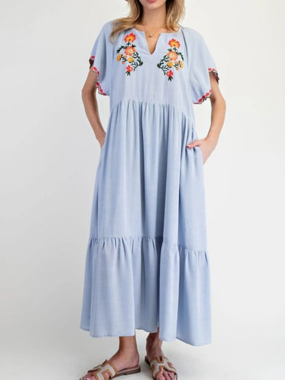 Vestido Floral Largo y Comodísimo