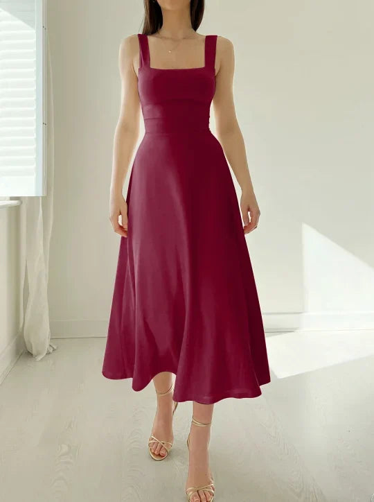 Vestido Midi Ecológico Reversible con Bolsillos