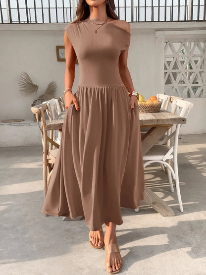 Vestido Asimétrico Elegante Mujer