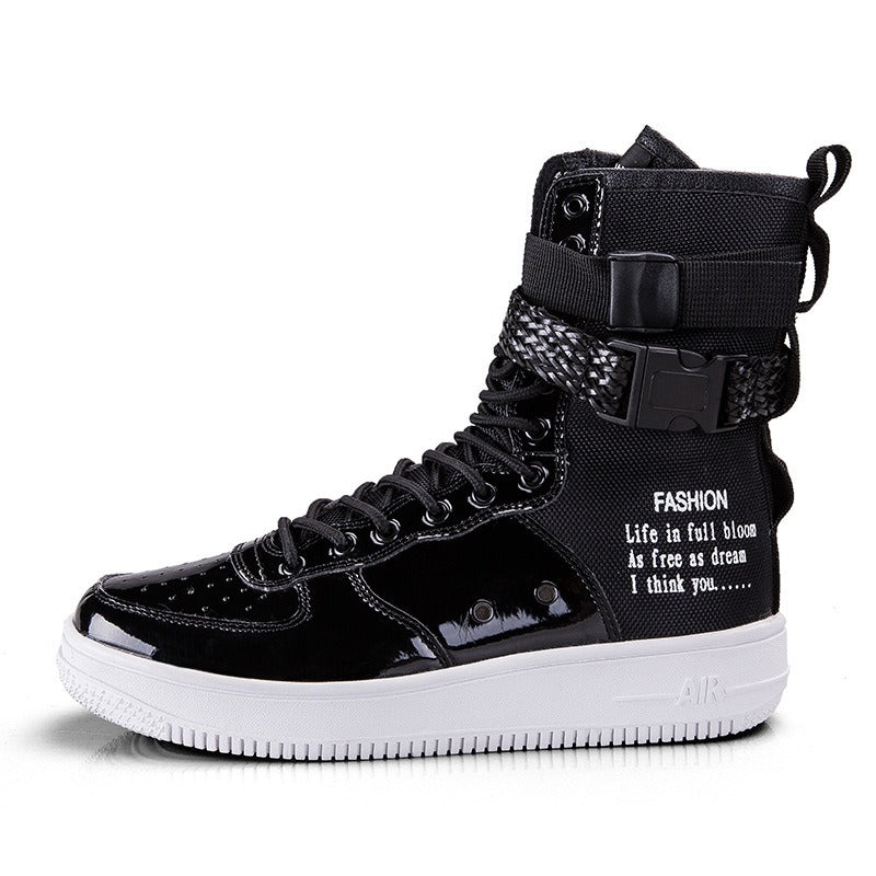 Botas Hombre Cuero Alto Resistente Urbano