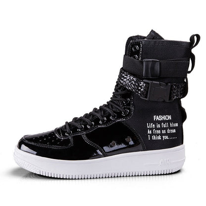 Botas Hombre Cuero Alto Resistente Urbano
