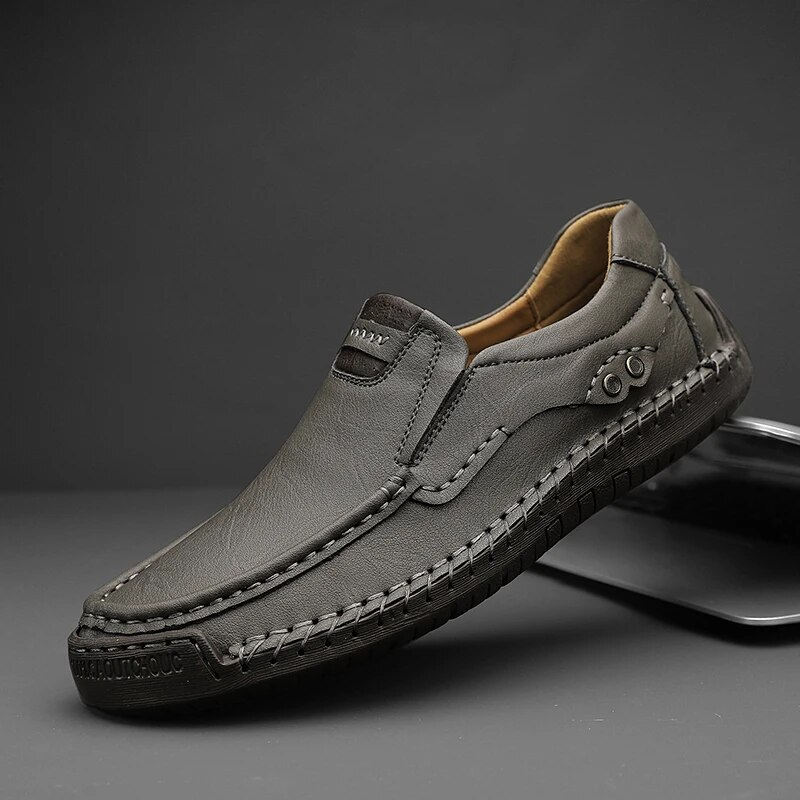 Zapato Cómodo de Cuero Ortopédico